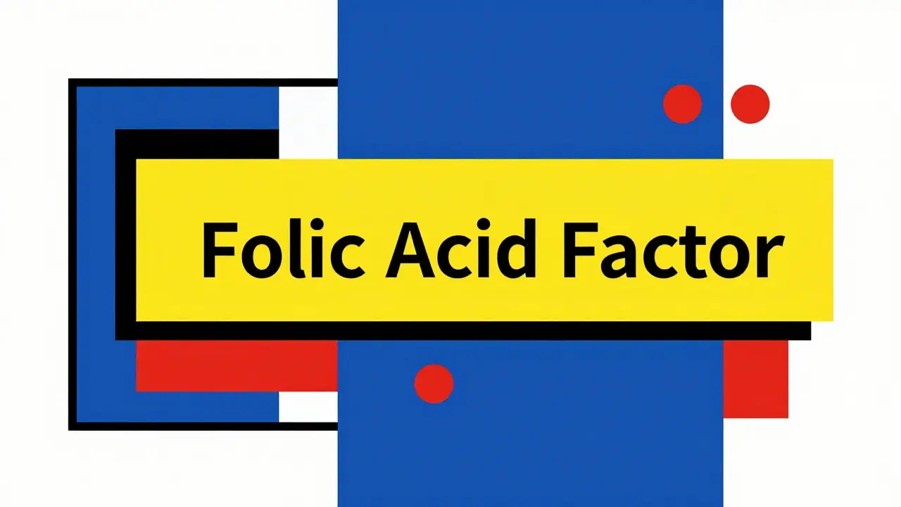 Conceptual De Stijl artwork representing the importance of folic acid for pregnancy safety.