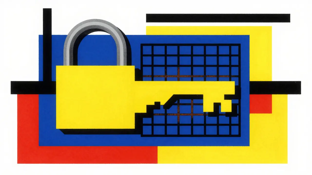 Geometric representation of a blocked glucose molecule and a cell depicting insulin resistance.